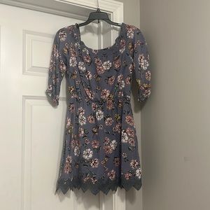 Off the shoulder floral dress